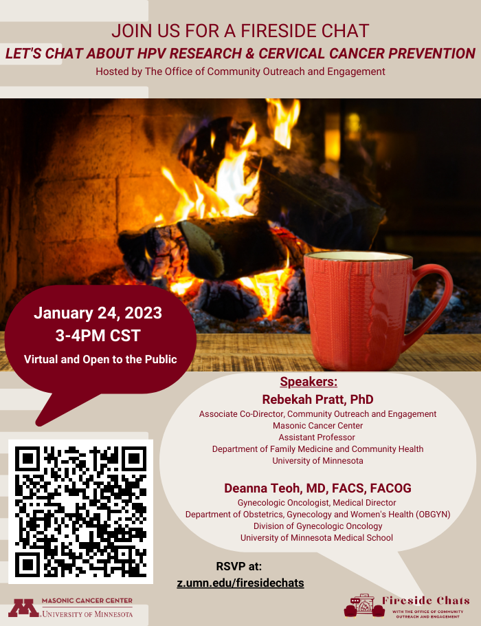 January's Fireside Chat Flyer