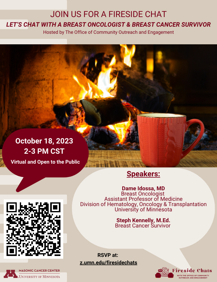 October 2023 Fireside Chat Flyer
