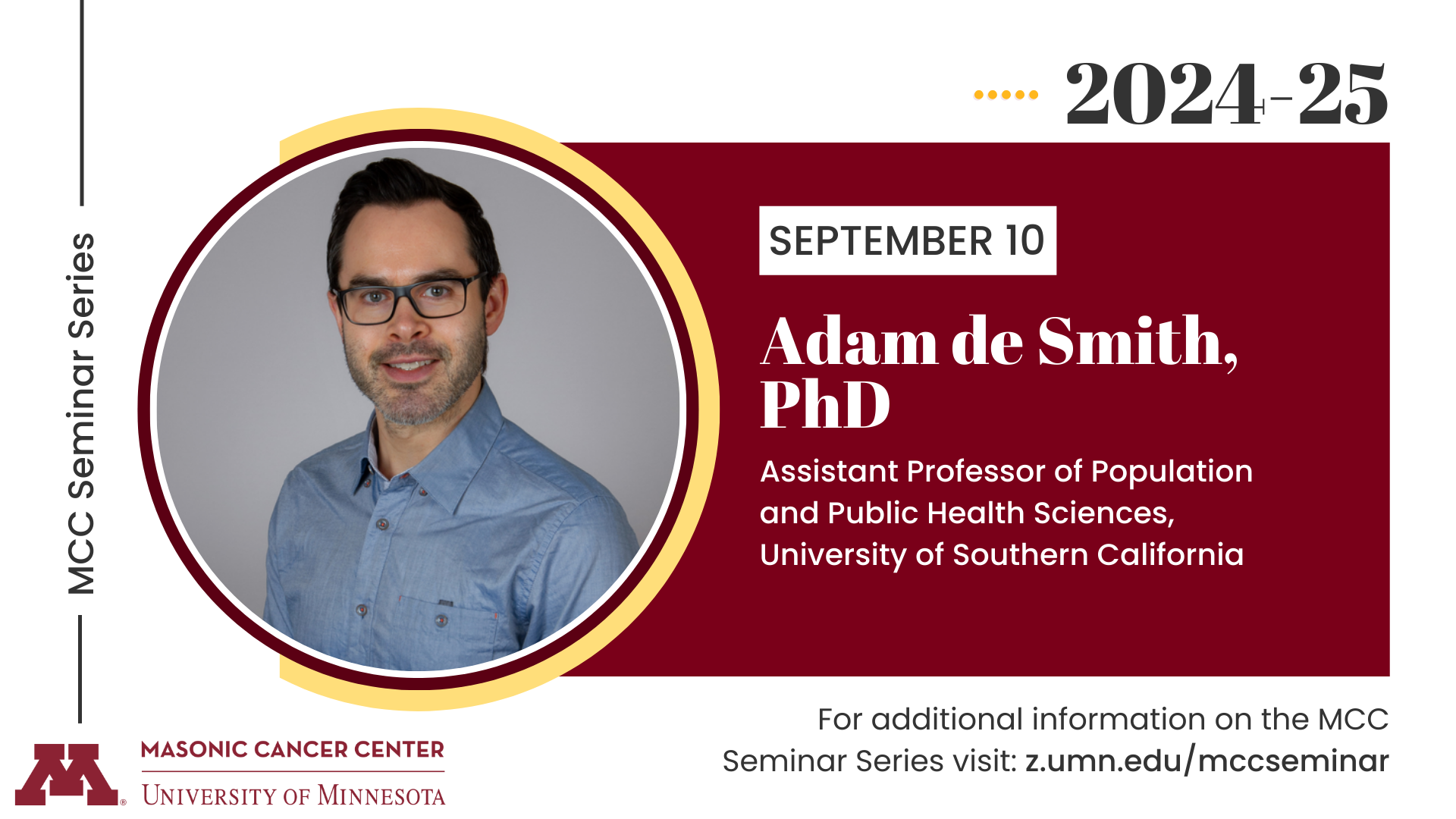 Adam de Smith Seminar Flyer