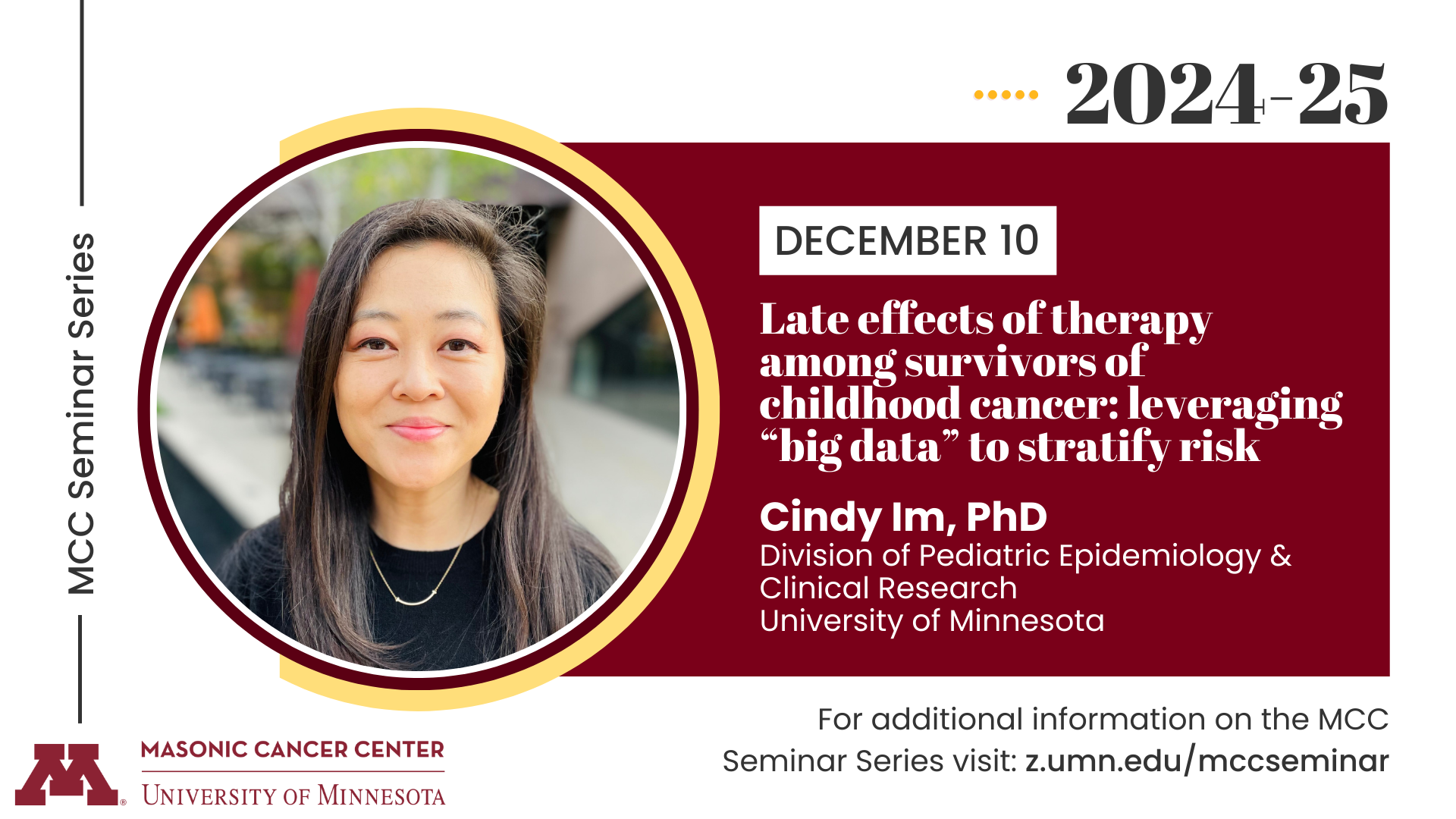 Cindy Im Seminar Flyer