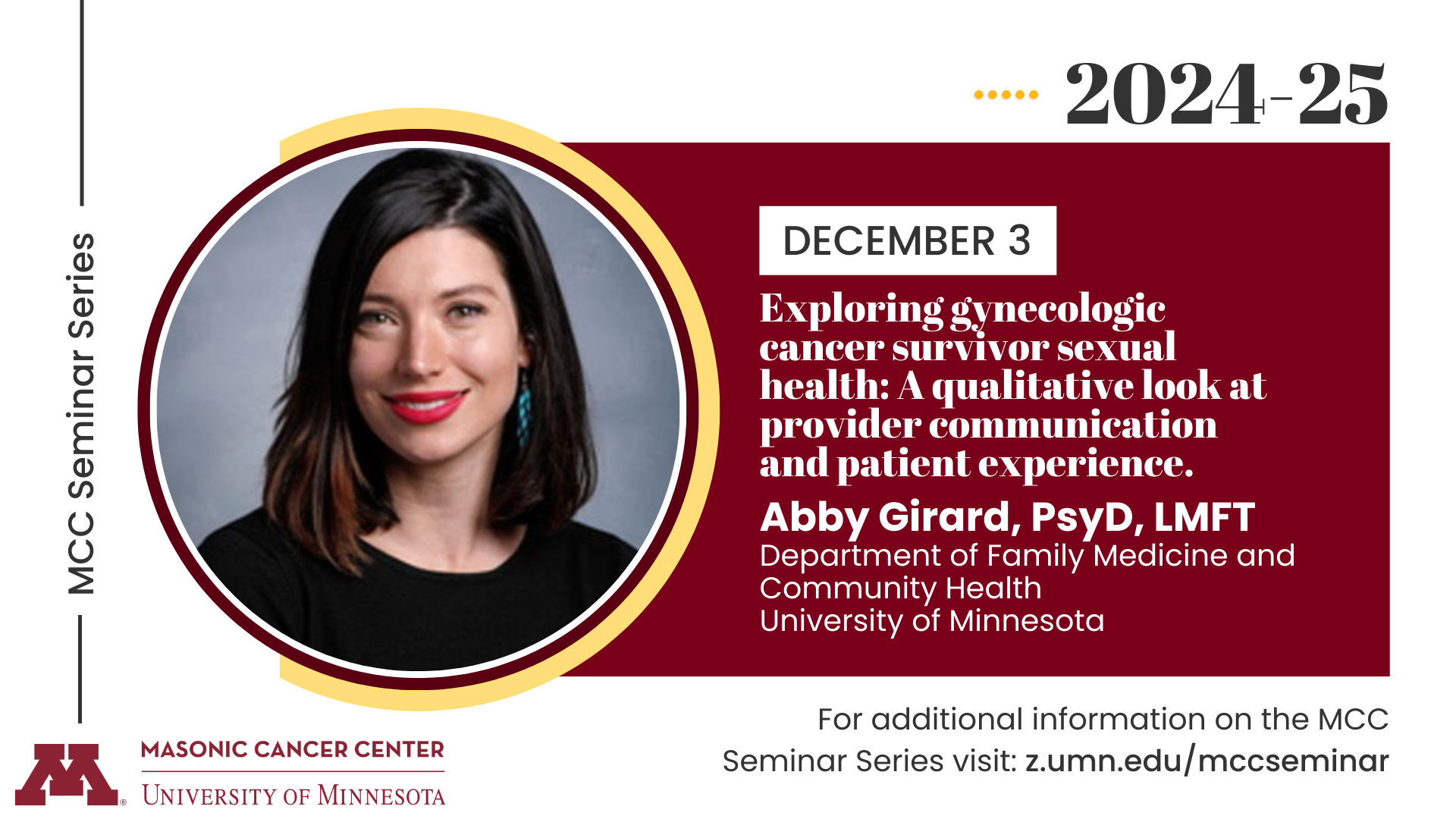 Abby G. Seminar Flyer