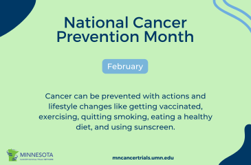 February is National Cancer Prevention Month 