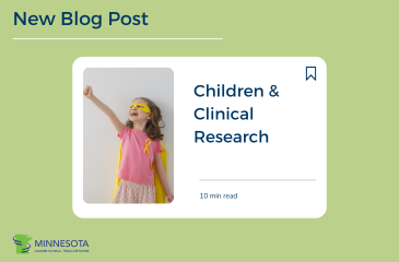 New blog post on children and cancer clinical research 