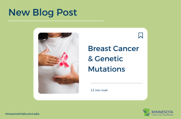 new blog post discussing breast cancer and genetic mutations