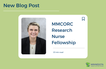 New blog post about mmcorc's research nurse fellowship